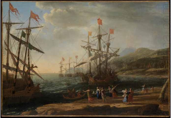 The Trojan Women Set Fire to their Fleet, Claude Lorrain